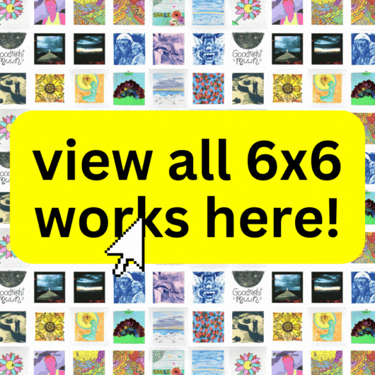 https://roco6x6.org
<br />  Global Online Preview: May 10 
<br />  In-Gallery Preview: May 28-31 
<br />  Virtual Art Sale Kick-off: June 1 at 4pm 
<br />  Normal gallery hours are Wed. - Sun. 12-5pm / Fri. 12-9pm