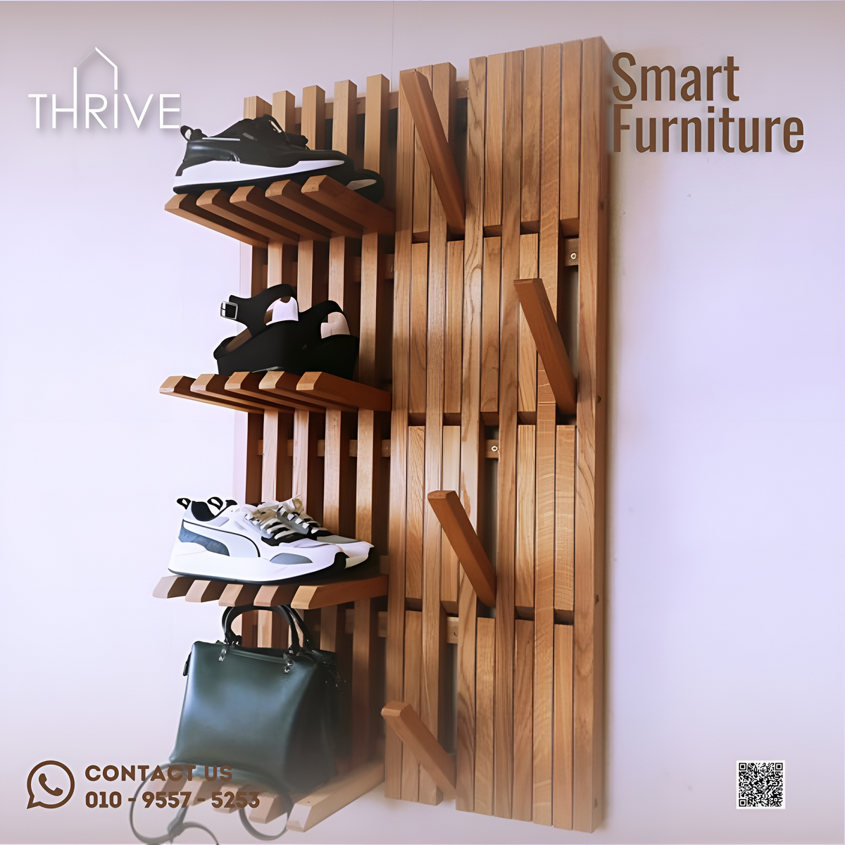 Material: Wood
<br />Dimensions:
<br />Width: 10 cm
<br />Height: 20 cm
<br />Delivery time: about 1-2 weeks
<br />Manufacturing by Thrive Smart Furniture, Egypt